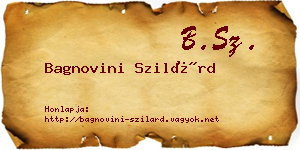 Bagnovini Szilárd névjegykártya